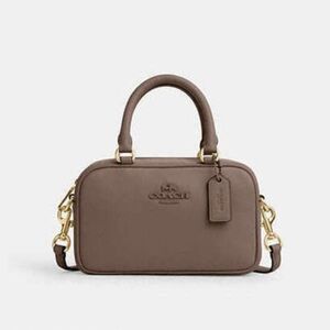 Coach Crossbody Satchel Dark Stone